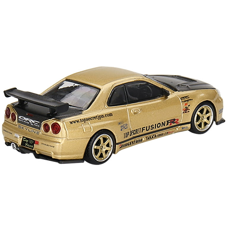 Mini GT Nissan Skyline GT-R R34 Top Secret – Gold - Walmart.com