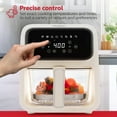 thumbnail image 6 of Holstein Housewares 4.2 QT Digital Air Fryer Glass Basket, Off-White - Touchscreen, Preheat & Warm, 6 of 10