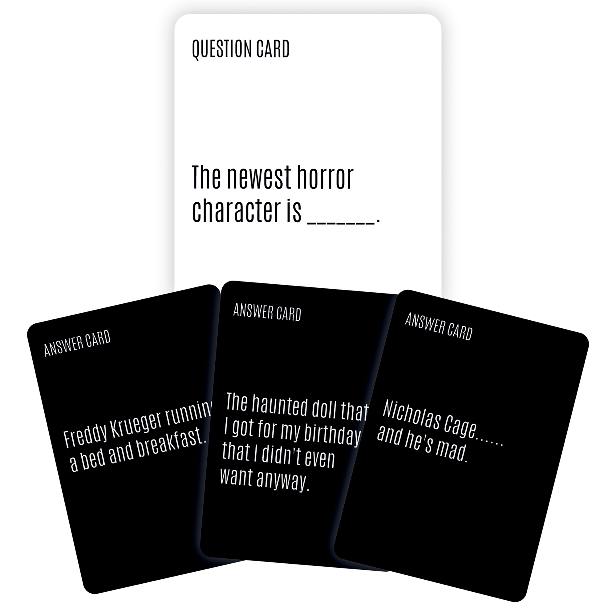 FITZ - Alice Cooper’s HorrorBox - A Haunted Party Night - 350 Scary Cards - Family Horror Box Game - Horror Games - Horror Movie Game Night.