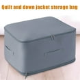 thumbnail image 3 of Joernso Quilt Storage Bag Zipper Closure with Handle Clothes Storage Basket Closet Organizer Housemoving Package Duvet Cover Bed Sheets Wardrobe Storage Bag, 3 of 8