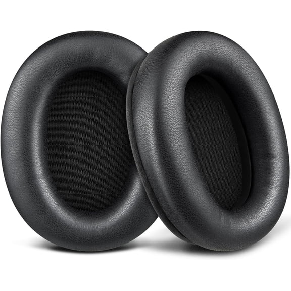 SOULWIT Earpads Replacement for Sony WH-CH710N(WHCH710N)/WH-CH720N(WHCH720N) Wireless Headphones, Ear Pads Cushions with Soft Protein Leather and High-Density Memory Foam - Black