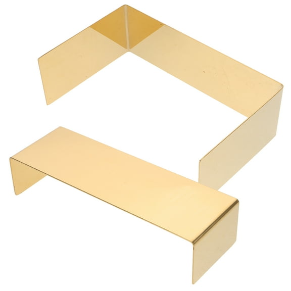 FRCOLOR  2 Pcs Shoe Display Rack Bag Organizer Stand Racks Stands Golden