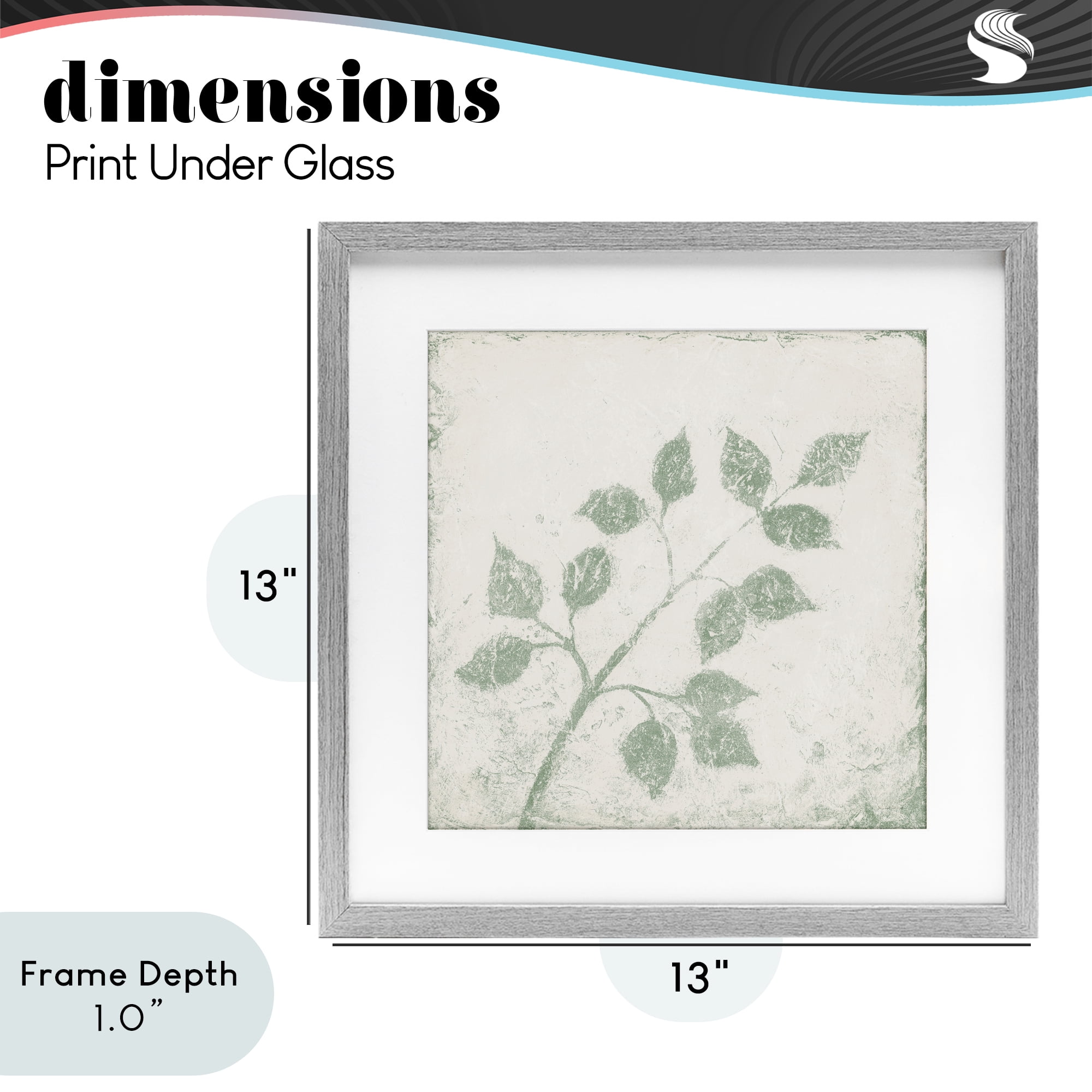 Stupell Industries November Leaves Tree Branches Gray Framed Print Under Glass, design by Michael Marcon