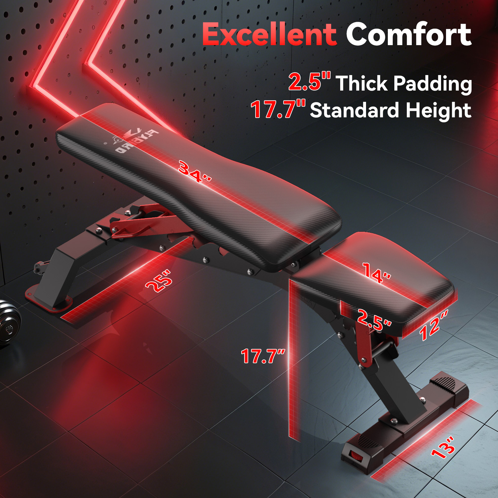 Flybird Weight Bench with 1200 Lb Capacity photo 3