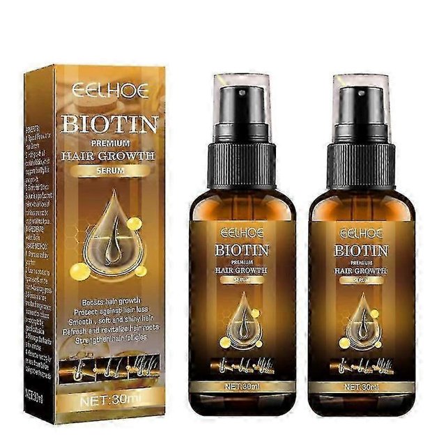 Spray para la caída del cabello, spray de biotina para el crecimiento del cabello, 2 unidades