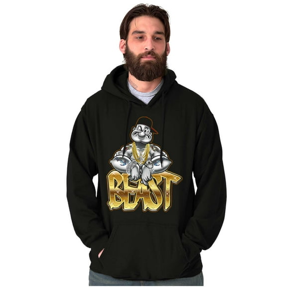 Urban Popeye Bling Beast Cartoon Hoodie Sweatshirt Women Men Brisco Brands S