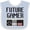 Blue and White, variant on Inktastic Future Gamer Boys or Girls Baby Bib