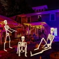 thumbnail image 4 of LmnLft Life Size Poseable Hanging Skeleton Decoration with Movable Joints, Full Body Halloween Prop for Indoor Outdoor Yard Haunted House and Party Displays, 4 of 9