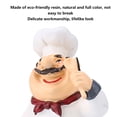 thumbnail image 4 of Chef  Decorative, 2 Styles Resin Material Miniature Vintage Chef Figurine, Lifelike Look Exquisite Handmade Craft For Kitchen, Restaurant, Cafe, 4 of 8