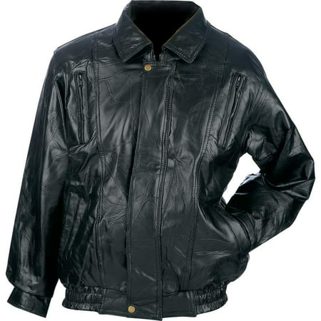 Maxam® Brand Italian Mosaic™ Design Genuine Top Grain Lambskin Leather Jacket - 2x -