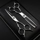 thumbnail image 2 of Juego de tijeras para cortar el cabello, tijeras profesionales de barbero japonesas de acero inoxidable de 6 pulgadas con tijeras de entresacar., 2 of 5