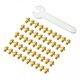 thumbnail image 1 of 2x 50 Uds Tornillos de Pedal Cola Antideslizantes con Llave Hexagonal Tornillos para pedales de bicicleta, 1 of 8