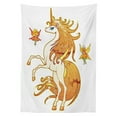 thumbnail image 3 of Ambesonne Unicorn Tablecloth Rectangular Table Cover, Unicorn and Art, 52"x70", Multicolor, 3 of 4