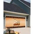 thumbnail image 4 of Thanksgiving Garage Door Banner Cover 6 x 13 ft, Thanksgiving Truck Pull Gnomes Pumpkins Maple Leaves Garage Door Decorations Holiday Christmas Backdrop Decor for Winter New Year Xmas Party, 4 of 6