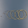 thumbnail image 2 of Tignapoo Professional Acoustic Guitar Strings Set - Phosphor Bronze Coated, Anti-Rust, High Hardness (6 PCS) - SG108-012, Silver & Gold Finish, 2 of 6