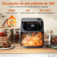thumbnail image 3 of Freidora de aire RCA Digital con Capacidad de 8L, 3 of 9