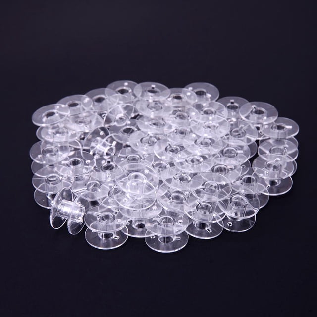 Cuadros Decorativos Bobinas vacías transparentes de plástico Universal de 50 piezas para máquina de coser Ndcxsfigh Nuevos Originales