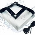 thumbnail image 2 of Bâche Imperméable Transparente Coupe-Vent pour Extérieur en Matériau PE Rkxzt, 2 of 9