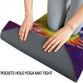 thumbnail image 3 of Colorful Tie Dye Pattern Hot Yoga Mat Towel Non Slip for Hot Yoga - Quick-Drying Yoga Mat Cover with 4 Corner Pockets with Travel Bag - Hot Yoga Towel Non Slip 74"x26", 3 of 6