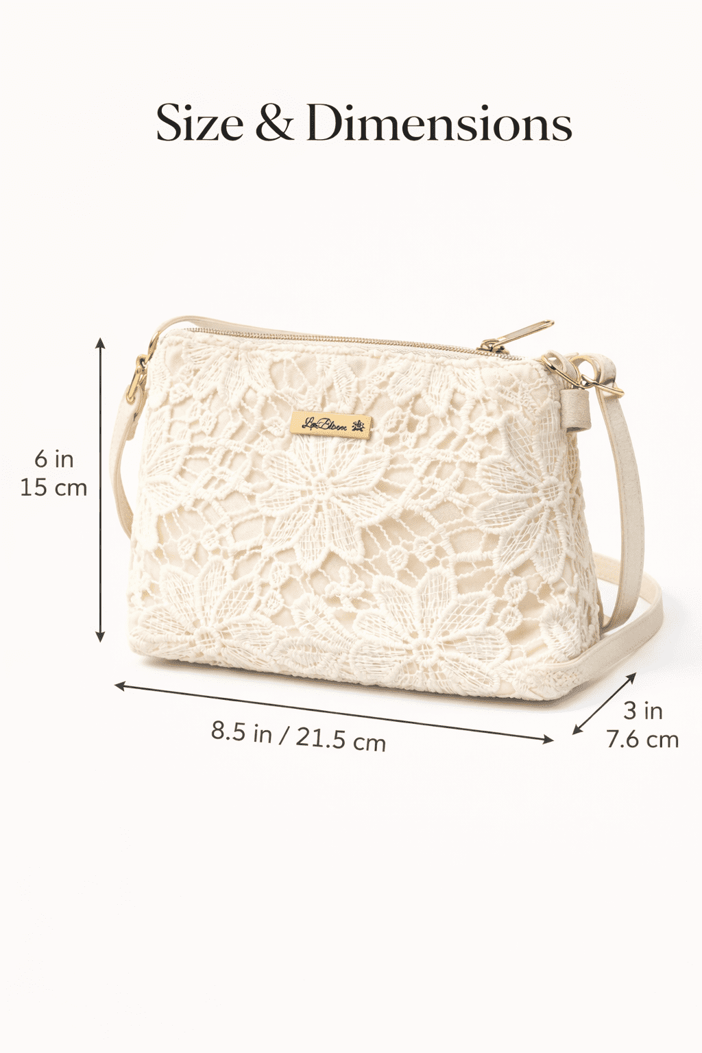 LwBloom Desert Glow Woven Shoulder Crossbody Bag – Beige Women’s Purse, Elegant Floral Handbag with Adjustable Strap, Lightweight Small Fashion Purse for Weddings, Travel & Everyday Use