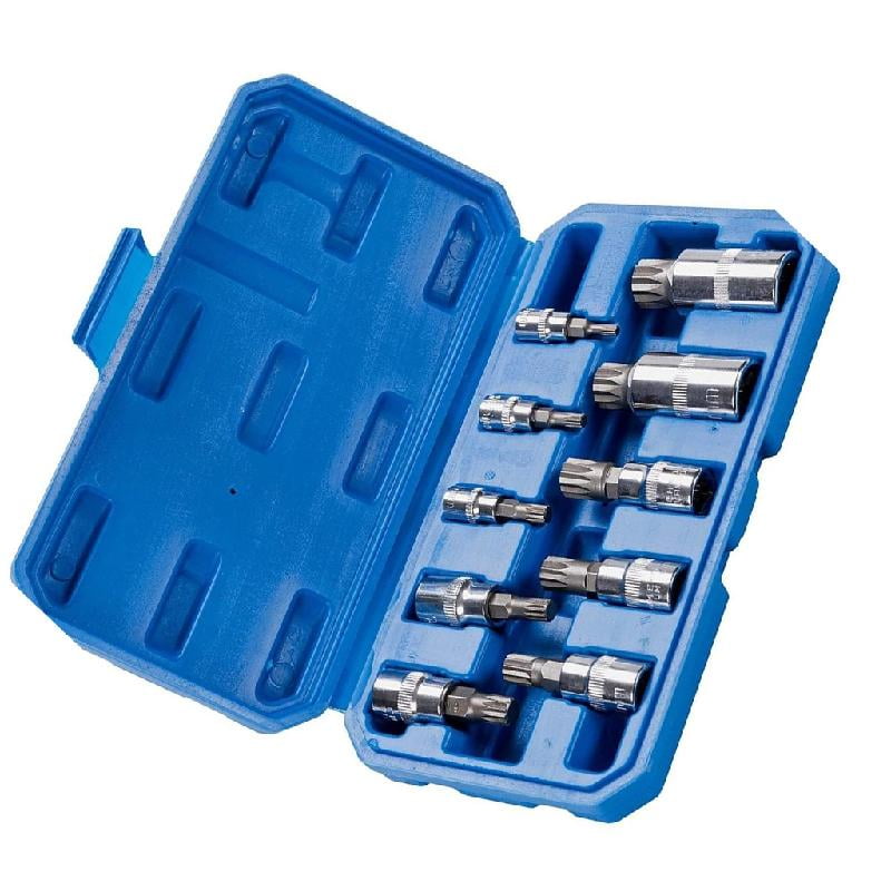 ATD 13782 10-Piece Triple Square Spline Bit Socket Set - Walmart.com