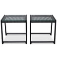 thumbnail image 5 of Home Square 3 Piece Garden Patio Set with Fire Table and 2 End Tables in Black, 5 of 12
