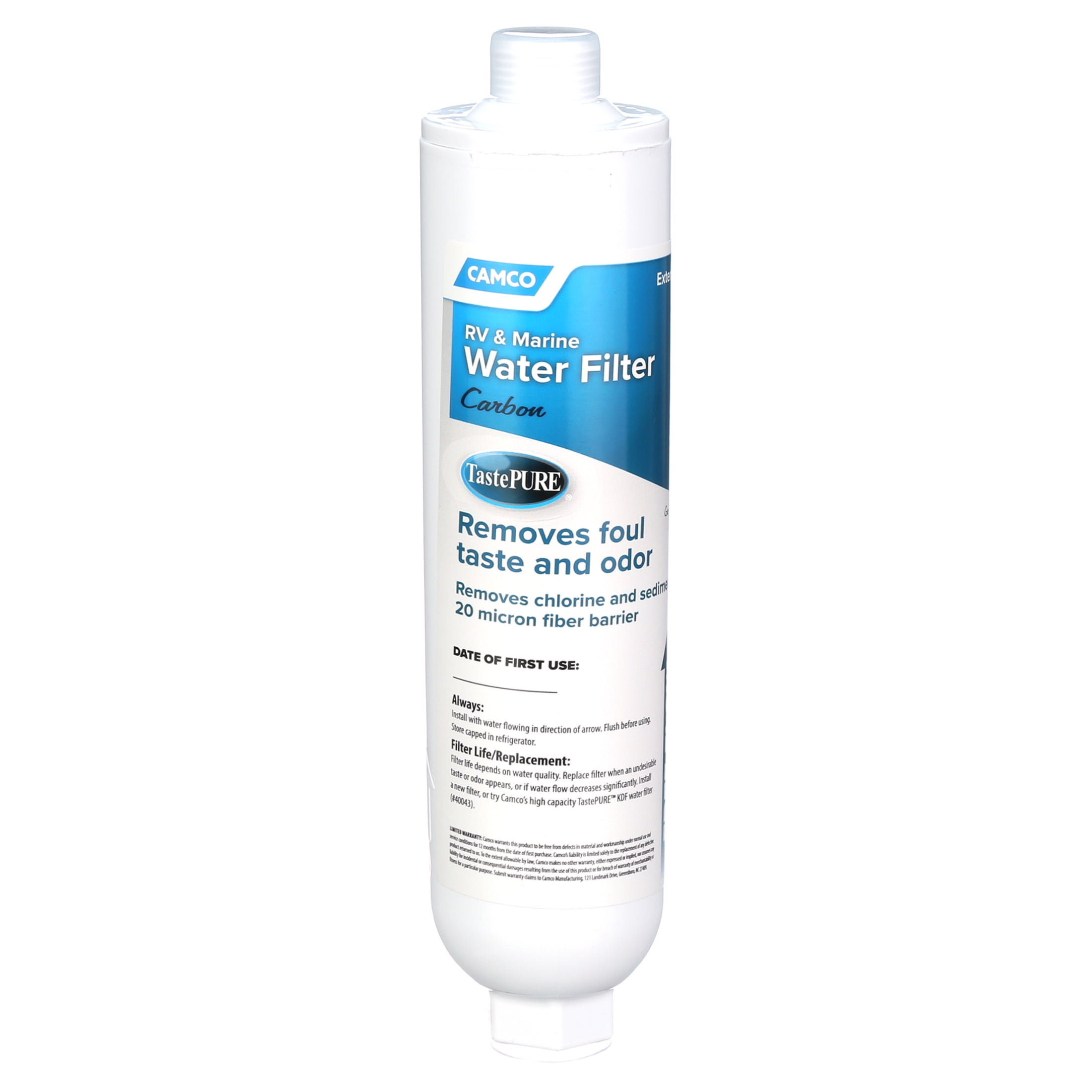 Camco TastePURE XL Camper/RV Water Filter & Hose Protector | Inline Water  Filter Reduces Bad Taste, Odor, Chlorine & More | Ideal for RVs, Campers