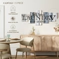 thumbnail image 5 of Elephant Stock 24 Hours Laundry Wall Sign Wall Art - Horizontal Multi Panel Canvas - Laundry Room Wall Decor - Wall Signs Multi Panel - Blue And Black Decor - 55" x 24", 5 of 8