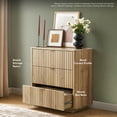 Mopio Brooklyn MidCentury 3Drawer Dresser/Credenza, Vintage Living