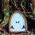 thumbnail image 3 of cpengpj 3D Sculpture Miniature Fairy House Kit Wooden Fairy Doors for Trees Outdoor Funny DIY Fairy House Accessories Lawn Home Wall Ornament, 3 of 4