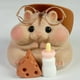 thumbnail image 3 of Juguete de hámster Squishy hecho a mano con silicona realista Taba, café, 3 of 7