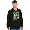 thumbnail image 5 of Popeye Stay Hungry Asian Inspired Zip Hoodie Sweatshirt Men Brisco Brands S, 5 of 6