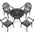 thumbnail image 2 of Black Aluminum Patio Furniture Set - Corrosion - Resistant Finish - Outdoor Events - All - Weather Cushions, 2 of 7