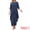 Dark Blue, variant on DARING DIVA Women's 2 Piece Chiffon Sets Dressy Pantsuit High Low Top Outfit S Dark Blue