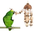 thumbnail image 5 of Jaulas para loros, juguetes para masticar, bloques para masticar de 22 pulgadas, madera natural, juguetes para masticar pájaros grandes, gris africano, Amazon (grande) brillar Electrónica, 5 of 5