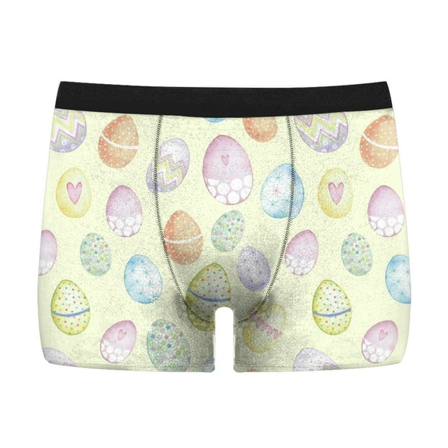 FhsagQ Underwear Men Underwear Pack Boxers Comfortsoft Mens Easter Mid Rise Briefs Breathable Printed Swimming Trunks Happy Easter Men Underwear Boxers Khaki L