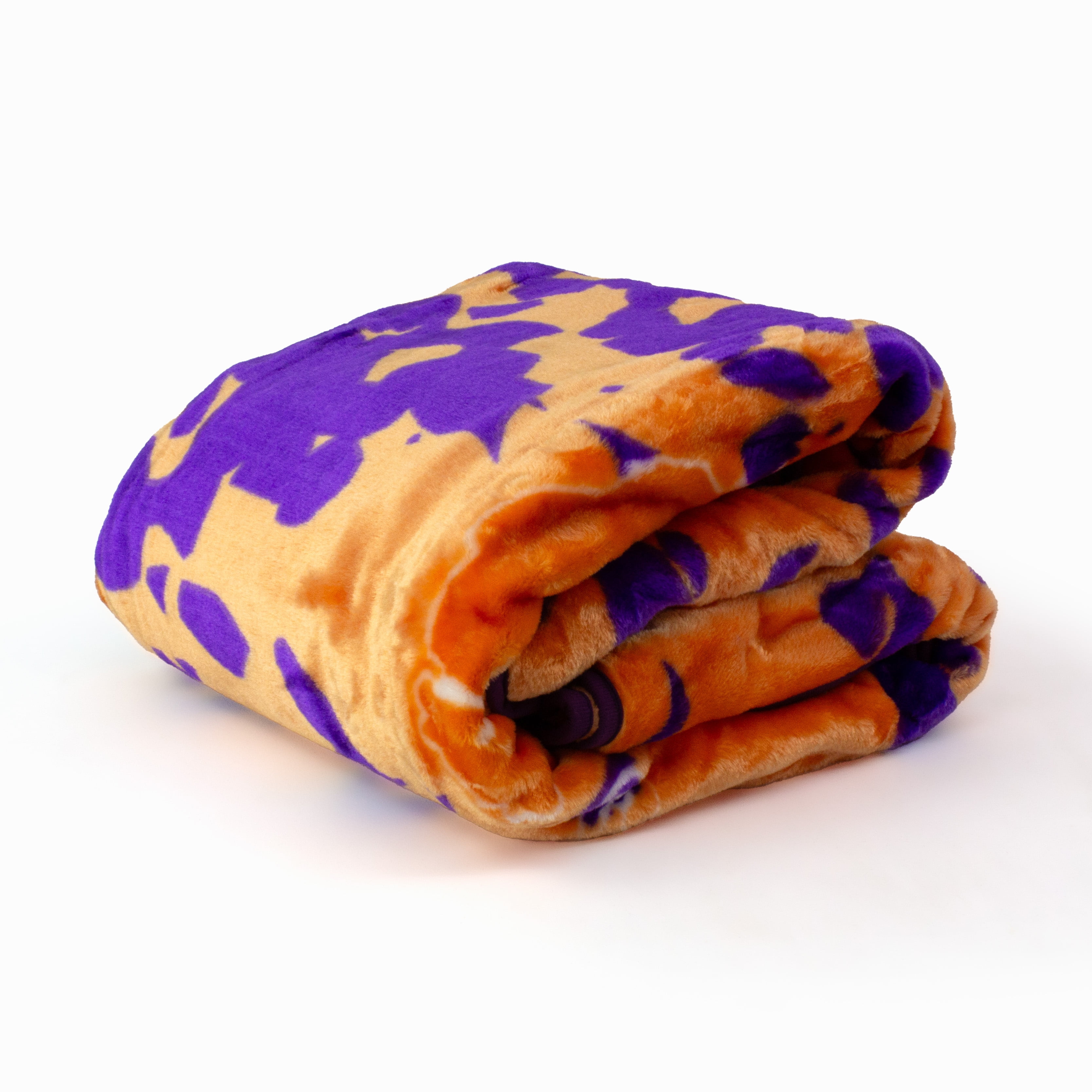 College Covers Clemson Tigers Huge Raschel Throw Blanket, Bedspread, 86" x 63"