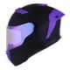 thumbnail image 1 of Casco Bkr Falcon Negro Mate Mica Morada Cerrado Svs Morado negro XL, 1 of 6