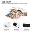 thumbnail image 3 of Fotbe Cute Cats Visera Deportiva con Diseño, Gorra Abierta Ajustable de Algodón para Mujer y Hombre, 3 of 7