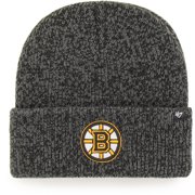 Men's '47 Black Boston Bruins Brain Freeze Cuffed Knit Hat - OSFA