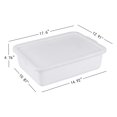 thumbnail image 4 of Bañera de autobús comercial Utiao, paquete de 3 unidades, 13 litros, con tapa de plástico blanco, 4 of 7