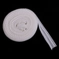 thumbnail image 2 of 10 Yards Multirole Fold Over Elastic Lace for Sewing Crafts White, 2 of 8