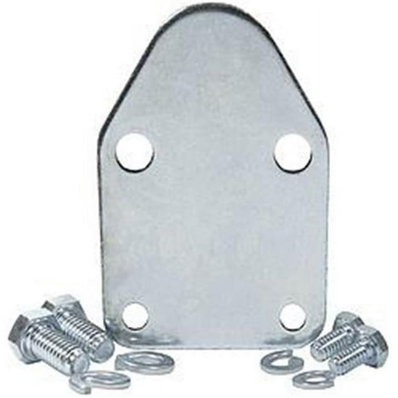 Allstar Fuel Pump Blockoff - Steel - Zinc Oxide - Small Block Chevy - Each