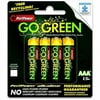 Go Green Alkaline Battery, AAA, 8-Pack