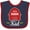 Navy and Red, variant on Inktastic 100 Percent Farm Kid Boys or Girls Baby Bib