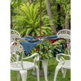 thumbnail image 2 of Outdoor Tablecloth with Umbrella Hole and Zipper, Green Christmas Tree Round Table Cloth 54 Inch Waterproof Tablecloth, Xmas Tree Snowflake Winter Red Plaid Picnic Table Cover for Patio Camping, 2 of 7