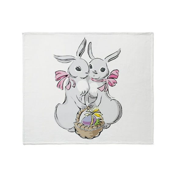 CafePress - Easter Rabbits Throw Blanket - Soft Fleece Throw Blanket, 50"x60" for All Ages