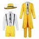thumbnail image 1 of The Mask Jim Carrey Yellow Suit Cosplay Costume Men Uniform Outfits Set, 1 of 5