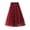 Red, variant on QENGING Summer Skirts for Women Flare Long Vintage Tulle Tutu Skirt Love Flocking High Waist Mesh Pleated A-Line Swing Skirt Deals
