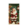 thumbnail image 2 of RuiJiao Christmas 3D Visual Door Cover Decoration, Multicolor Nylon and Spandex Holiday Party Backdrop for Festive Atmosphere, 35.83x79.92in Durable Reusable Santa Claus Gift Delivery Decor, 2 of 8
